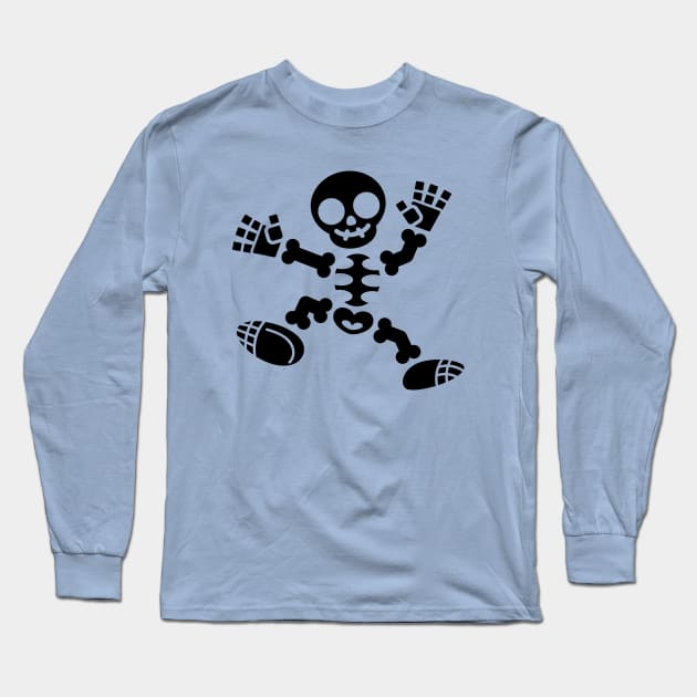 Skeleton Jig - Black Edition Long Sleeve T-Shirt by JPenfieldDesigns